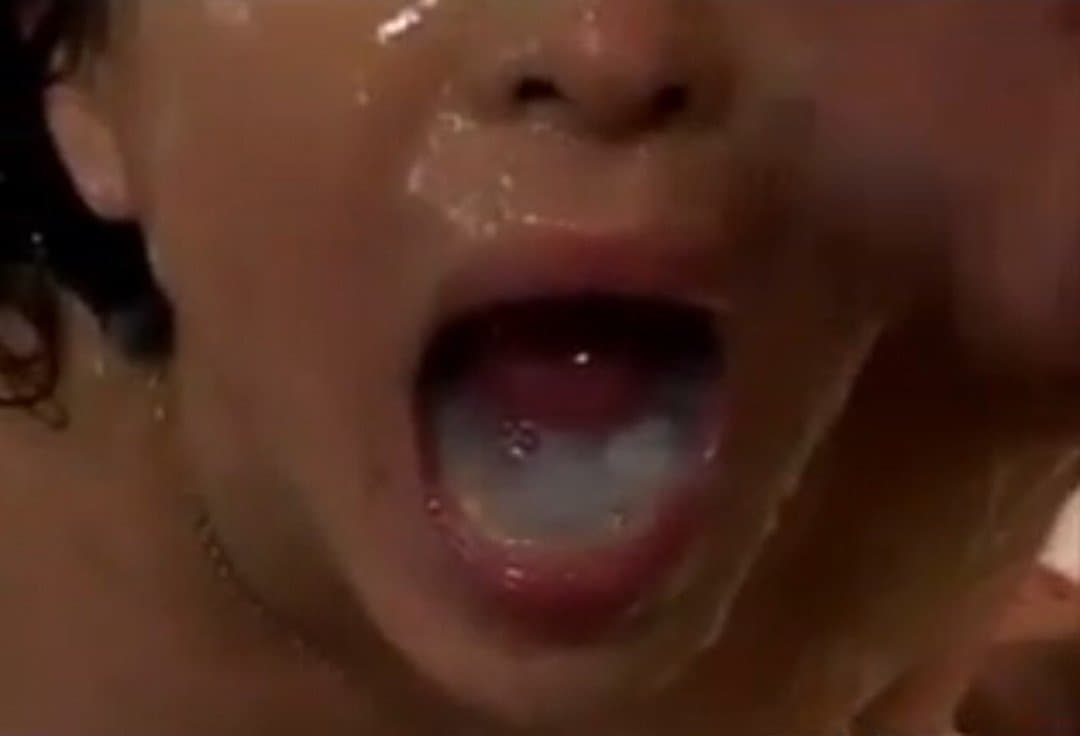 Japanese Milf Gokkun Bukkake Slave Swallows Lots of Cum from a Bowl