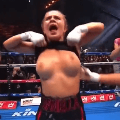 Fighters Flashing Tits Celebration