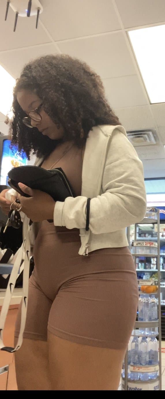 Click to view full size Fat Ass In Body Suit Store Candid