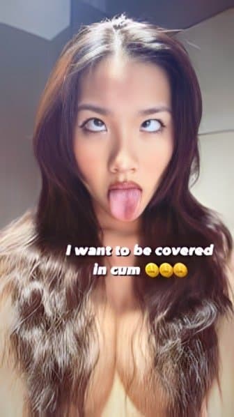 Asian Teen Ahegao Cross eyed nudes leaked TikTok teen