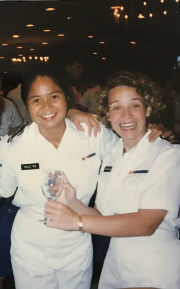 Don’t be fooled, this Navy vet has a killer rack which she lets out for a quick peek at Mardi Gras