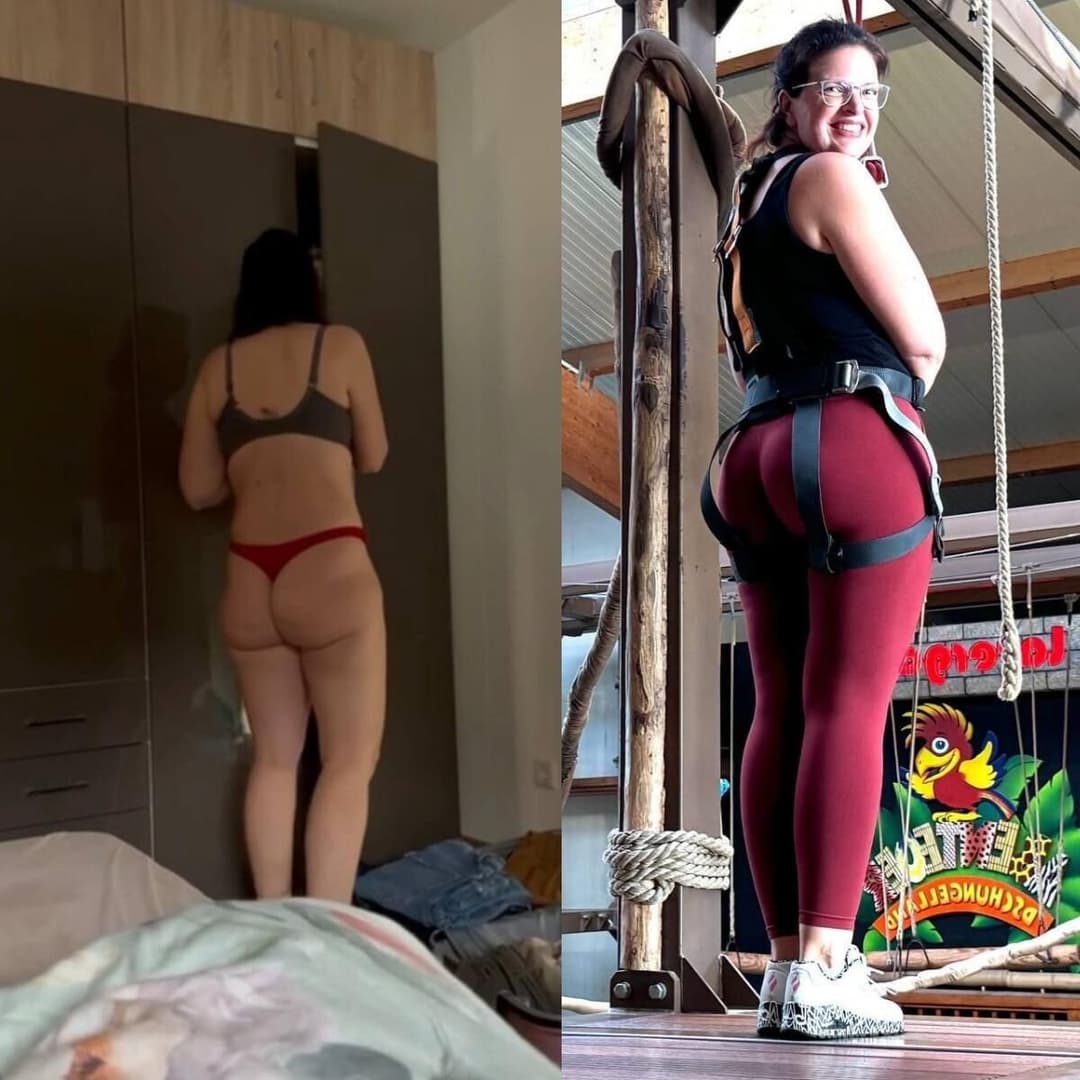 Big ass milf in gym leggings