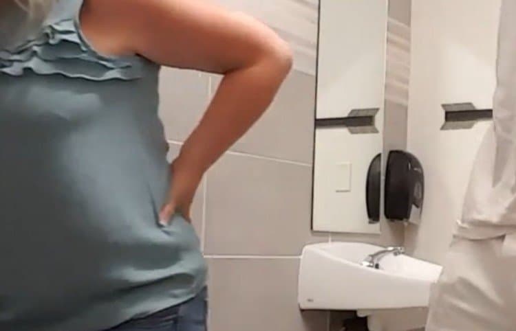 Mesa Dentist Office Blowjob & Fuck Bathroom Counter YOUNG BBC cock vs. My 50+ White Pussy Christine