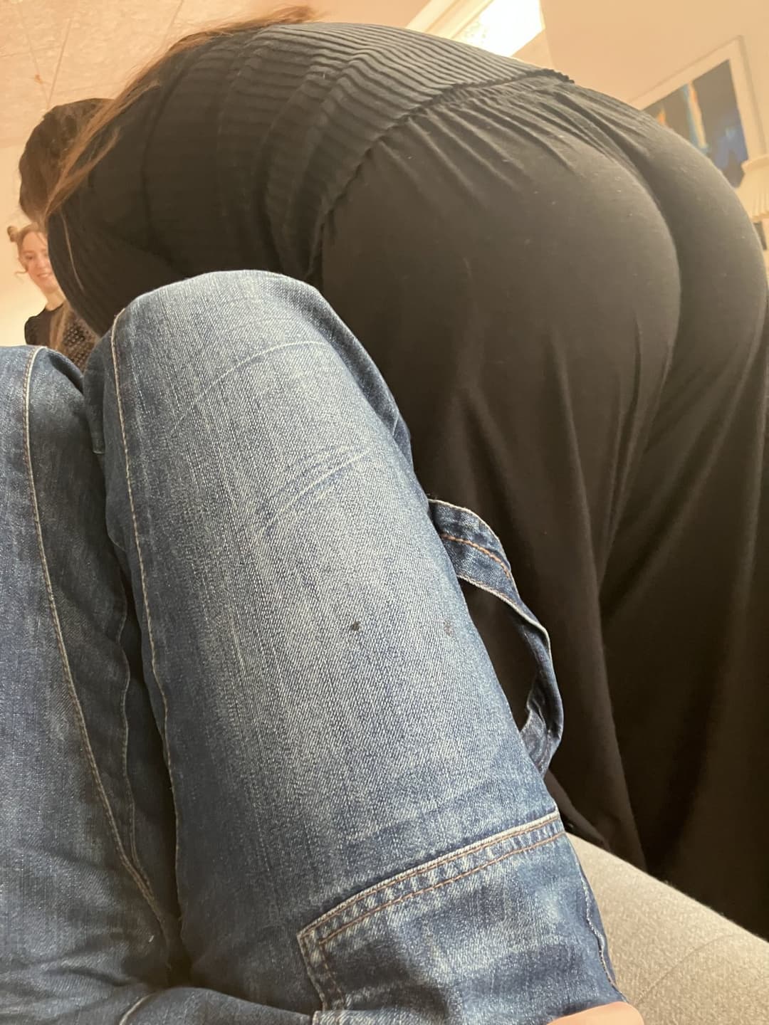 Click to view full size Creepshot of my aunt dm me if want see more of her or see me classmates or do Tribs or some
