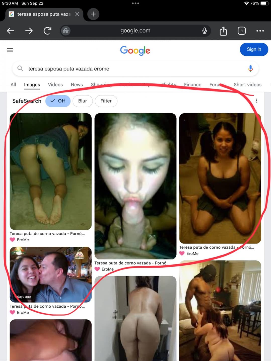Caiou no Google