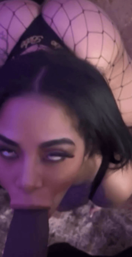 Curvy Latina Escort Sucks BBC On Knees