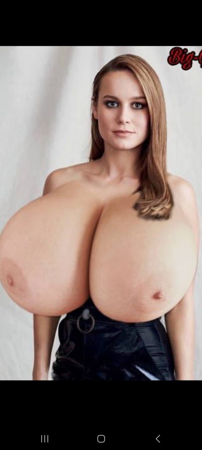 Brie larson Giant heavy boobs get showered (Ai)