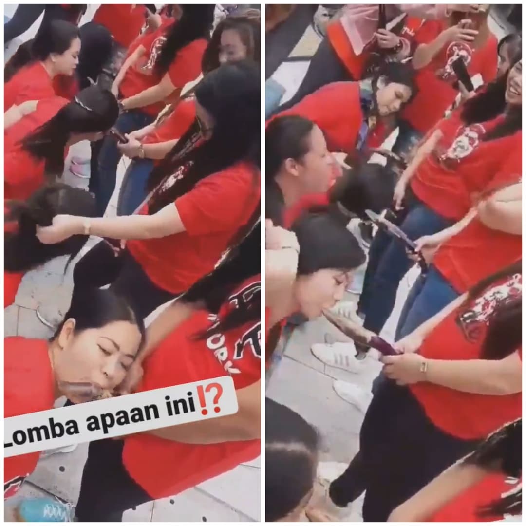 Asian Chicks Having A Lot Of Fun Showing What That Mouth Do With An Eggplant During This Contest!