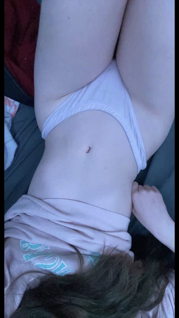 Skinny white girl with a crazy arch