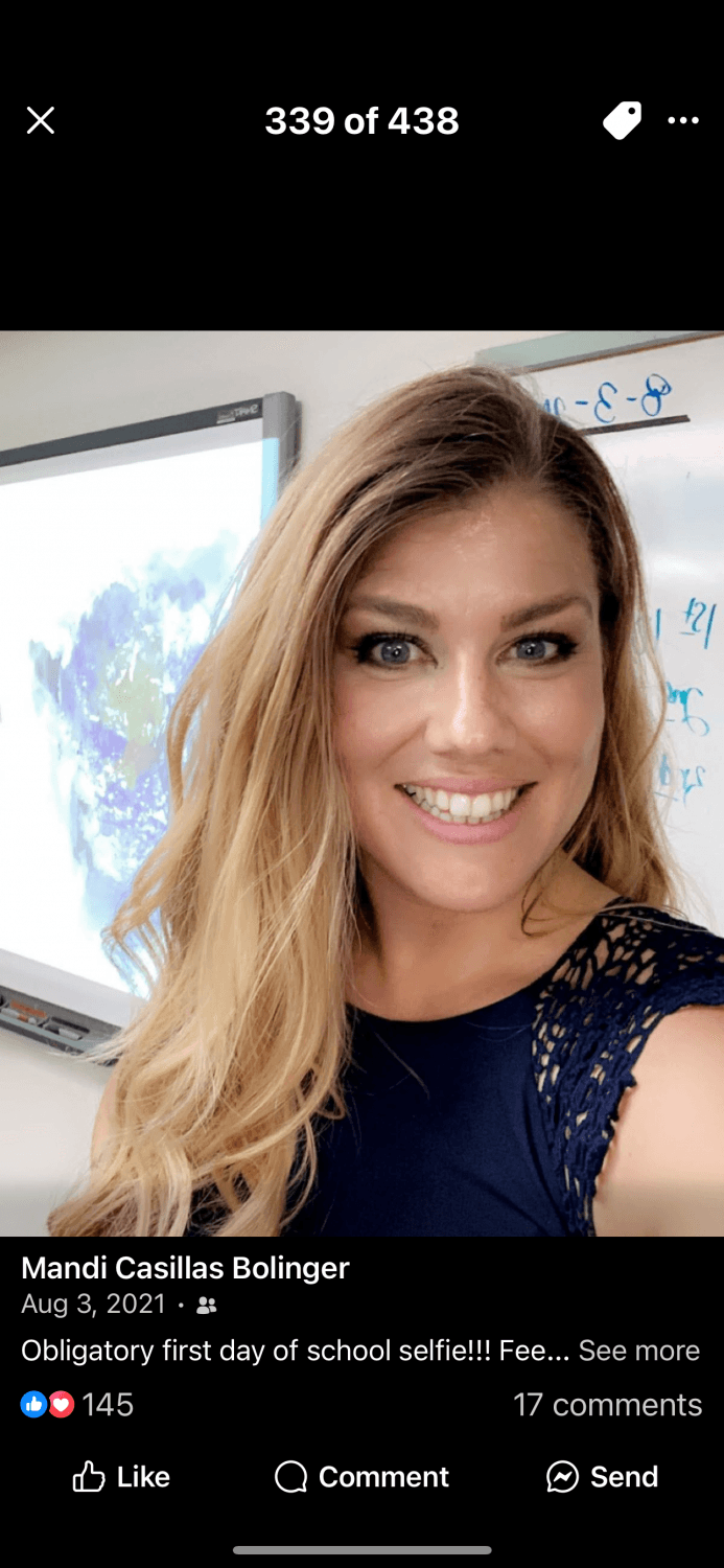 Sexy teacher Mandi Casillas Bolinger is so sexy and busty