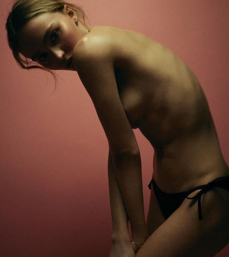 Lily-Rose Depp Such A Beautiful Slut!! How I love To Suck On Those Hard Nipples Of Hers ????