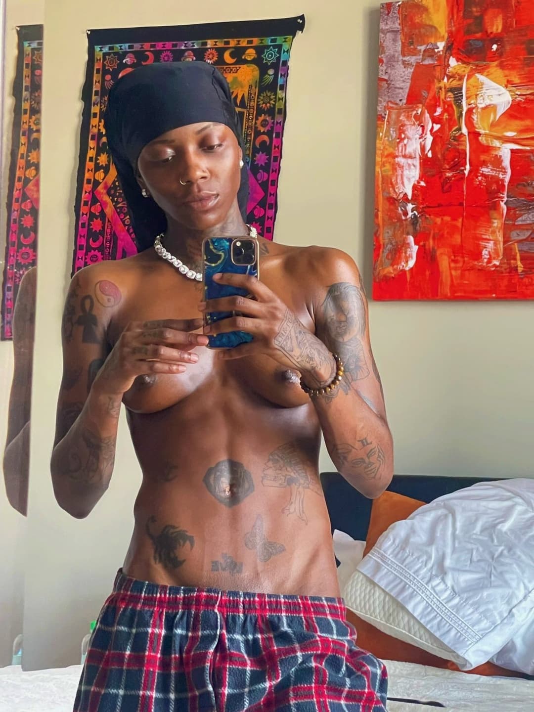 Black dyke stud ebony tomboy Tajee P2