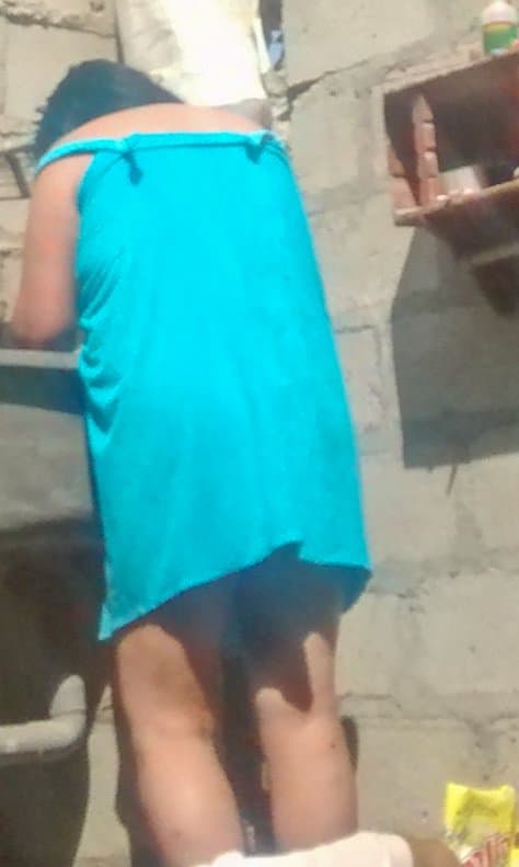 Espiada después de bañarse