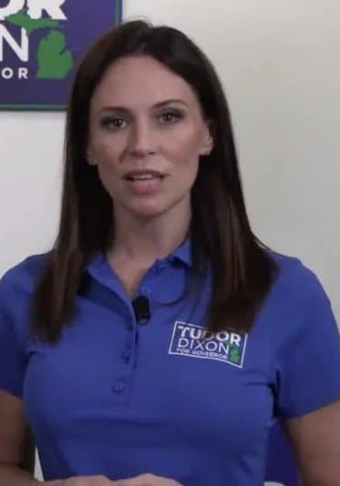 Christian politician Tudor Dixon has massive mommy milkers. This hot slut whores herself for votes