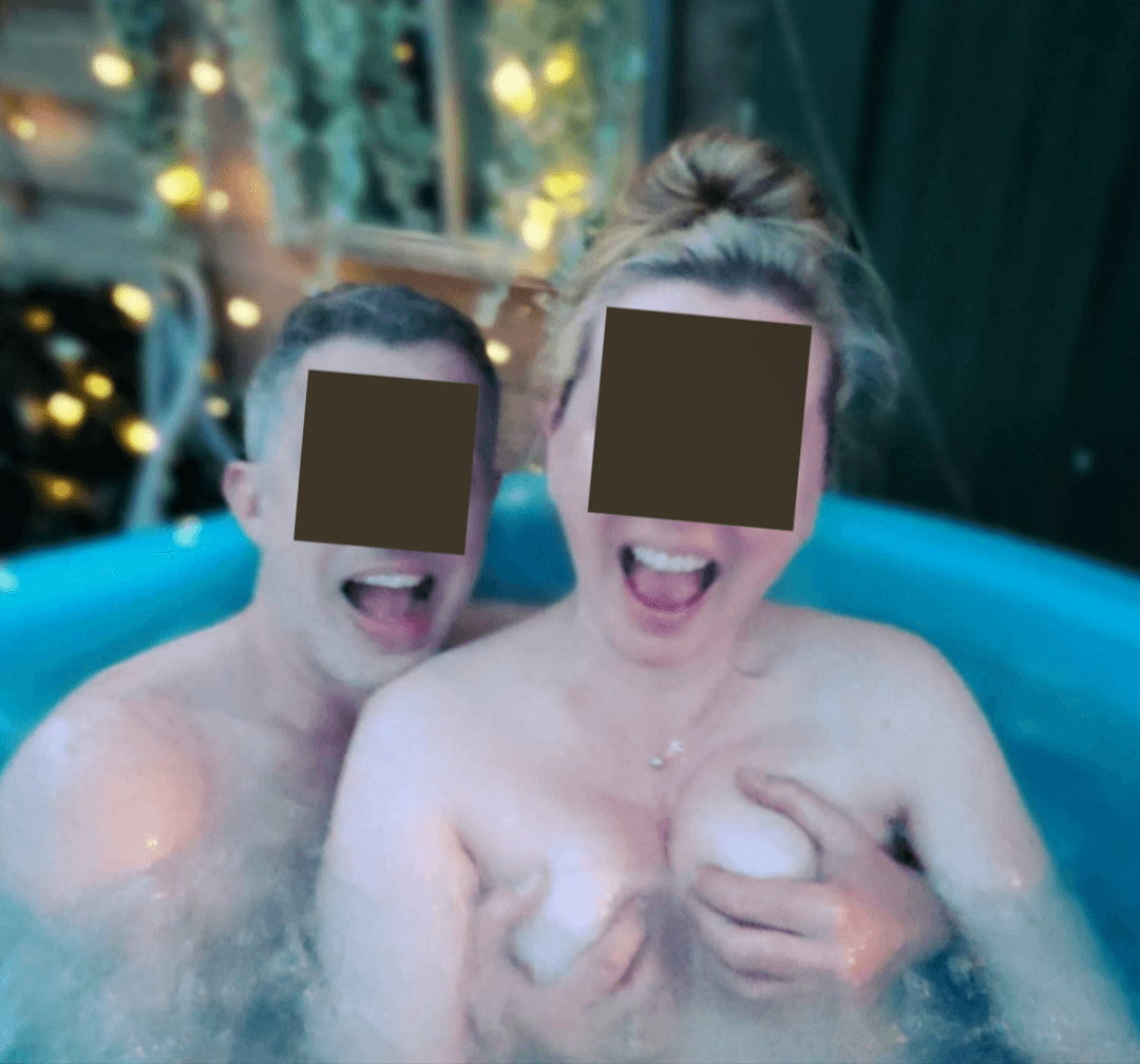 Married woman lets stranger grab her tits in public jacuzzi