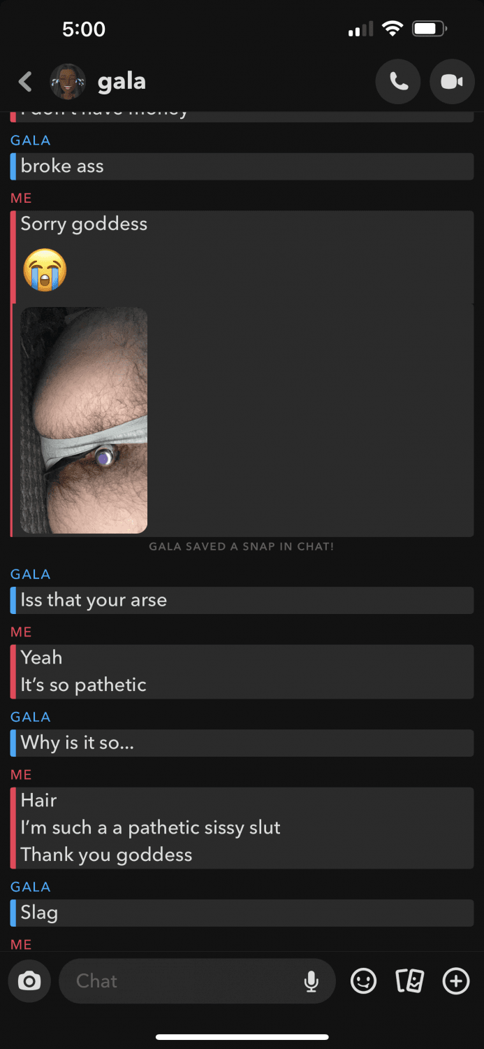 Click to view full size aussie wb chats w black goddess on snap