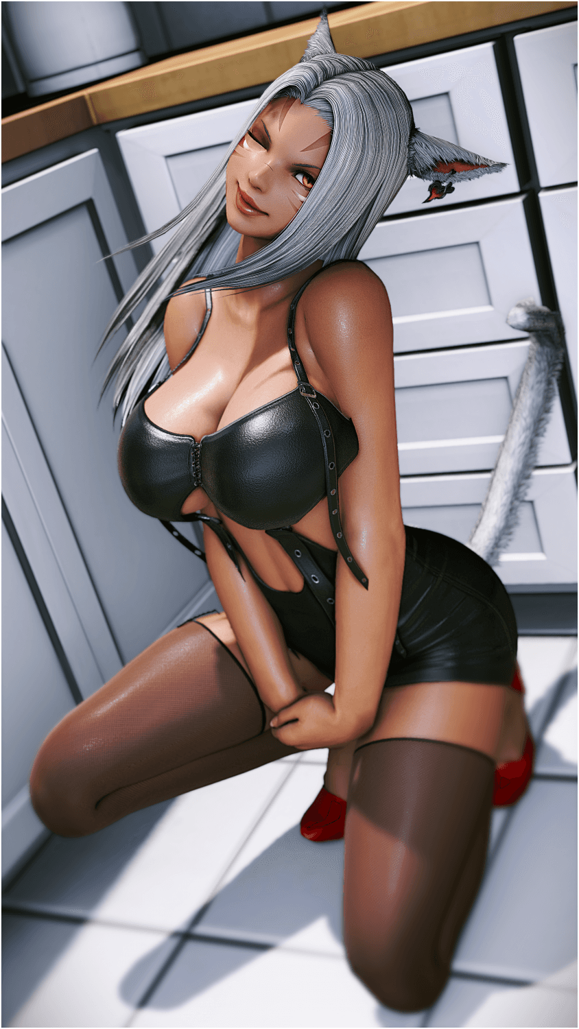 Final Fantasy 14 Miqote/Viera, Meeting With A Fan #5