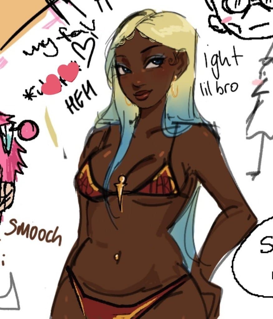 Yuri, dark skin and cheating hentai