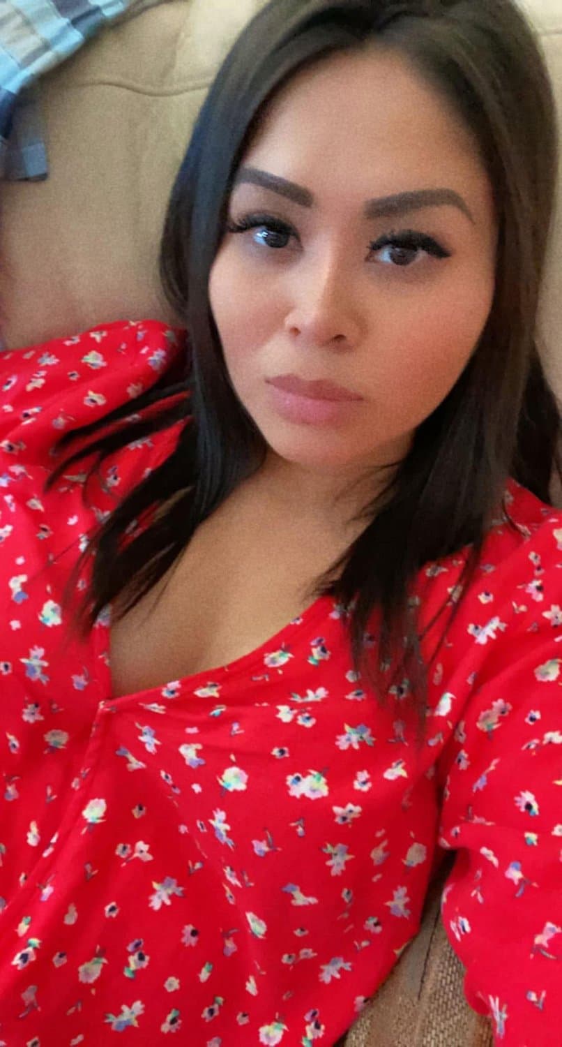 Latina friend with a hot mom body.  MILF