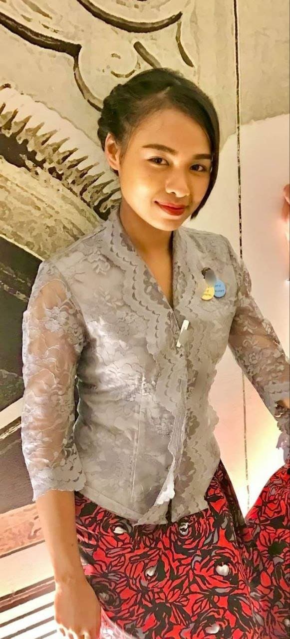 Cute Asian flight attendant