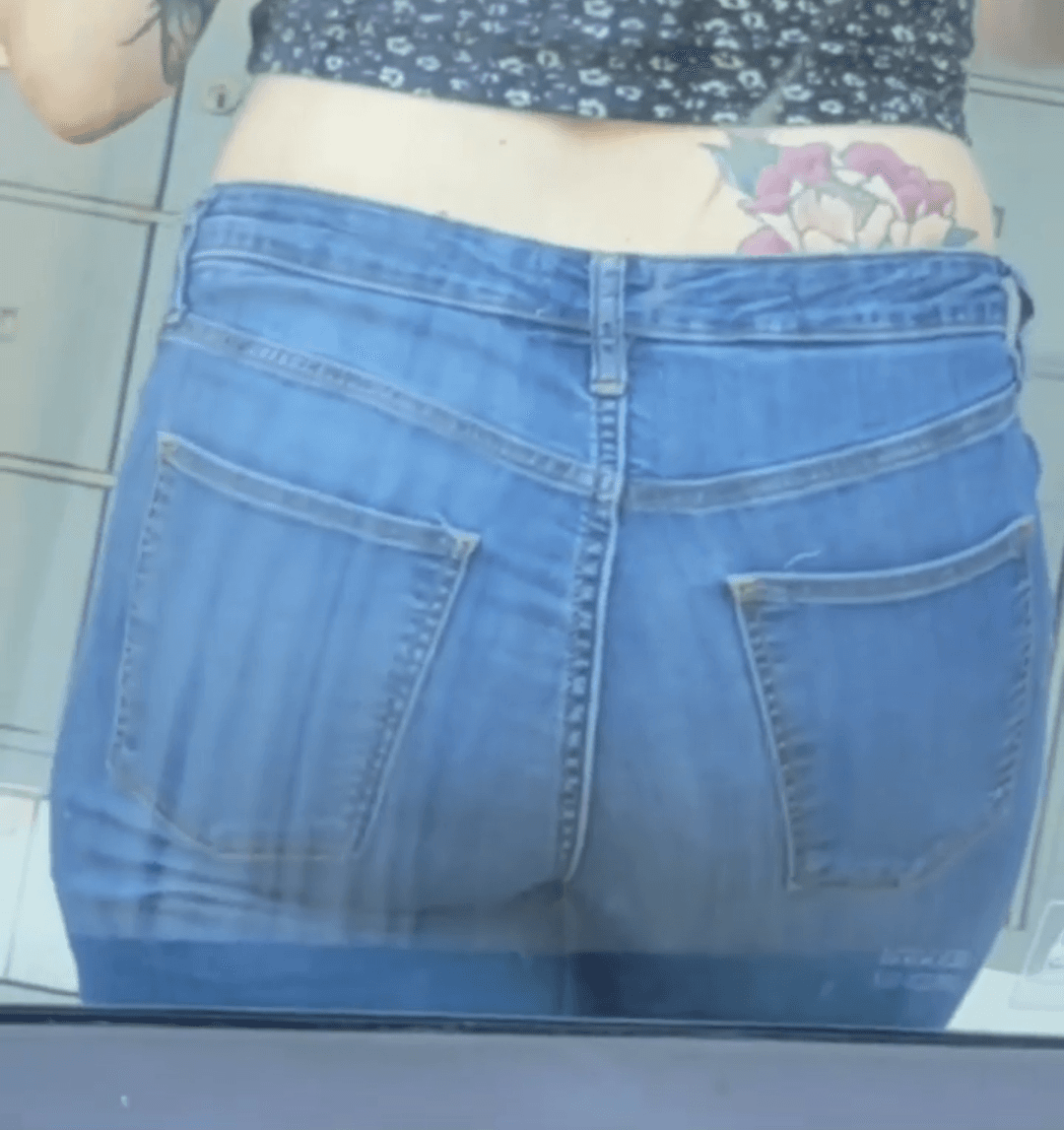 What a cute little bitch. Leaked shots of her ass and her ex husband grabbing her ass.