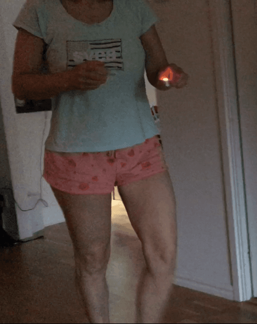 My Mom Creepshots (Red Heart Shorts)