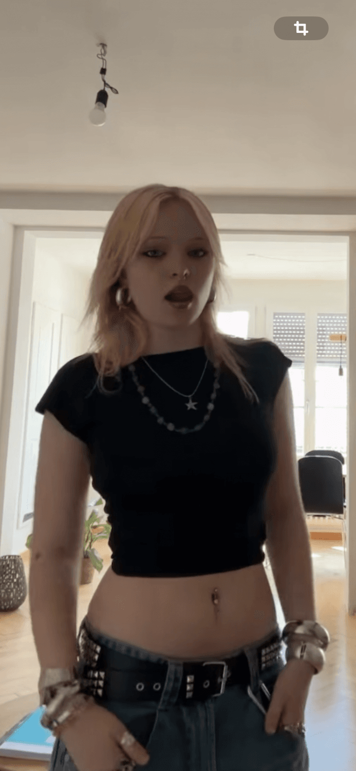 hot teen slut, blonde, gothic. Shes hot