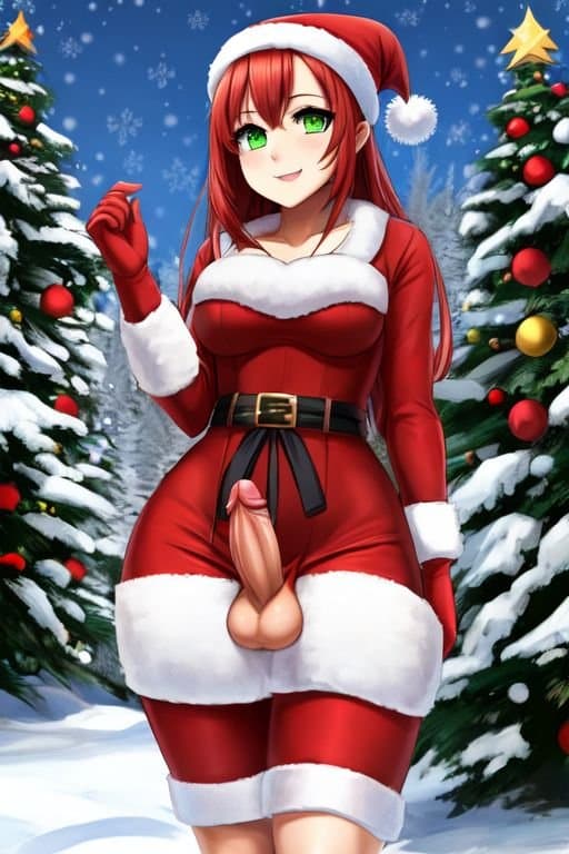 Holiday Futanari | My gift from me to you is two albums of AI porn! Happy Holidays!