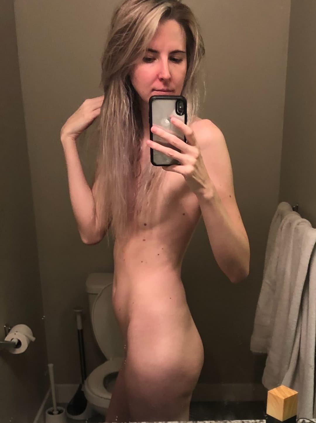 Tall Leggy Skinny Slut With Tiny Tits Is A Total Whore