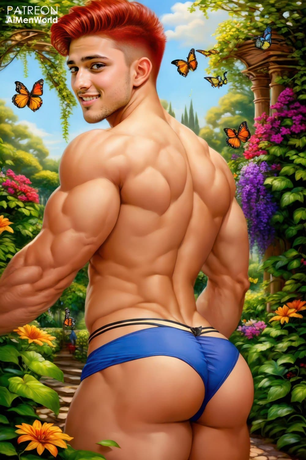 Click to view full size GAY A.I. MUSCLE MEN IN LINGERIE ???????