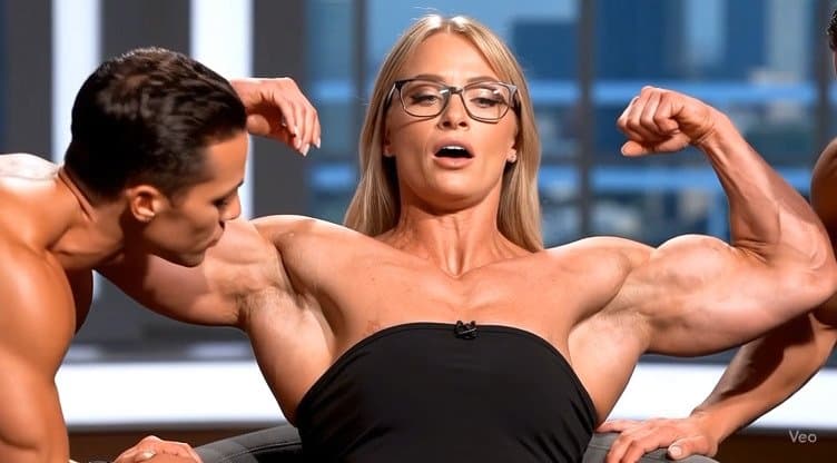 Click to view full size Scent of muscles, no woman can resist to the strong smell of her naked meaty shoulders