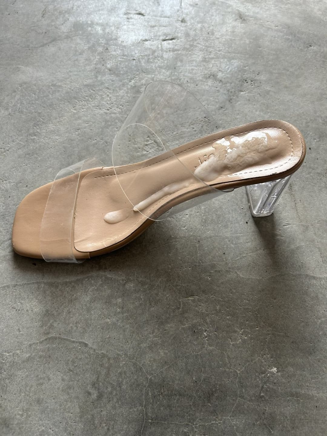 Cock & cum into asian shoes
