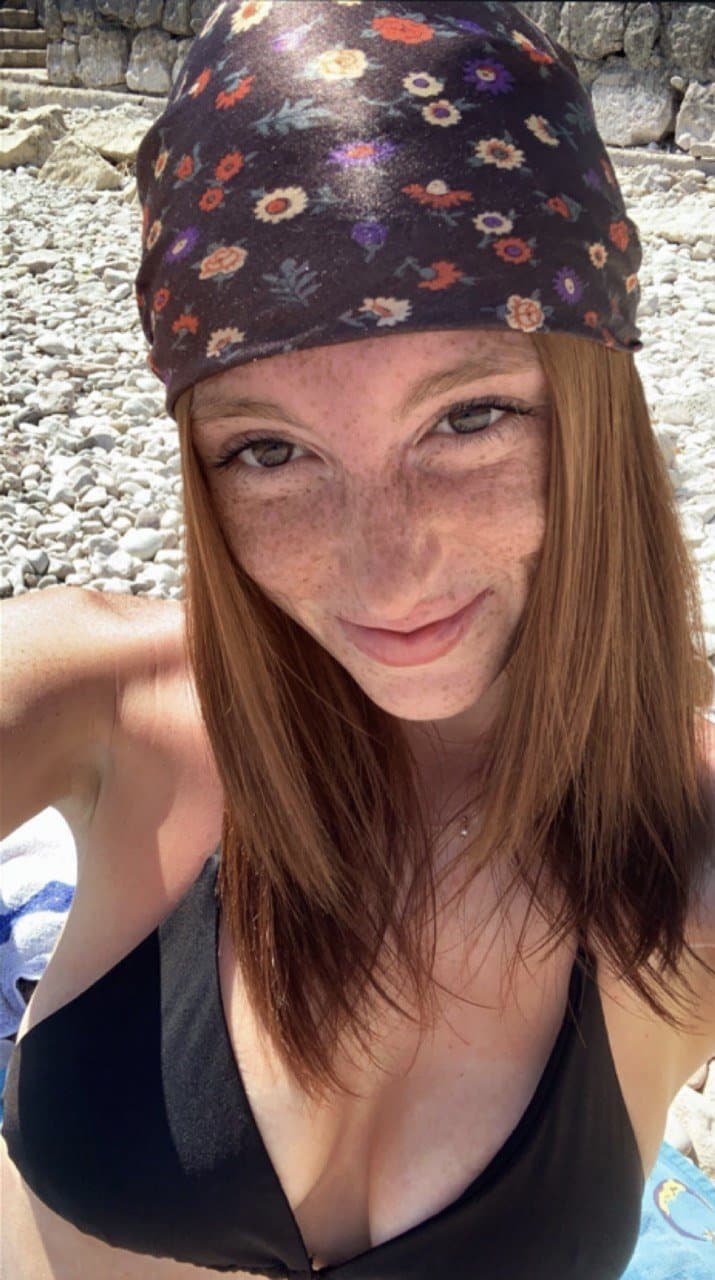 IRL-contest finalist 4: Cute redhead IRL in bikini [freckles] [submission]