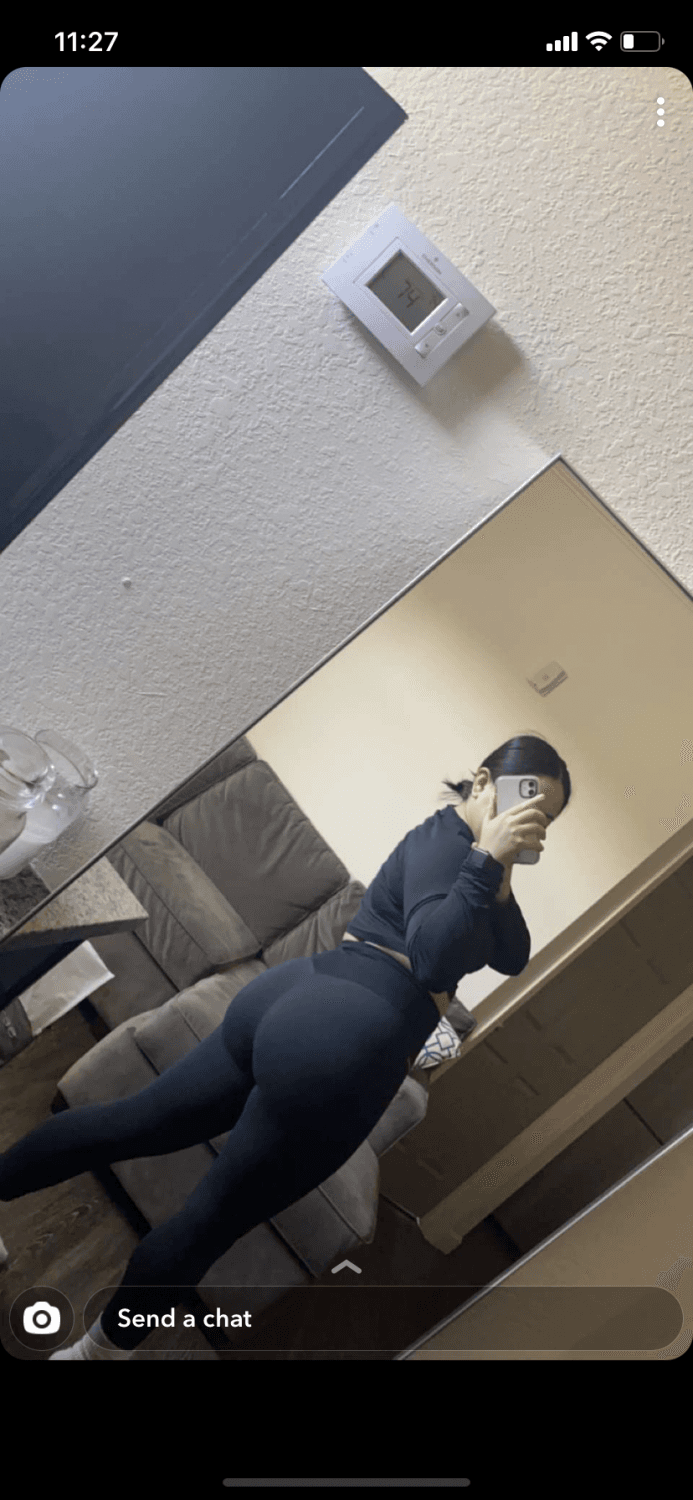 Latina teen cutie forgot to logout Snapchat on campus computer