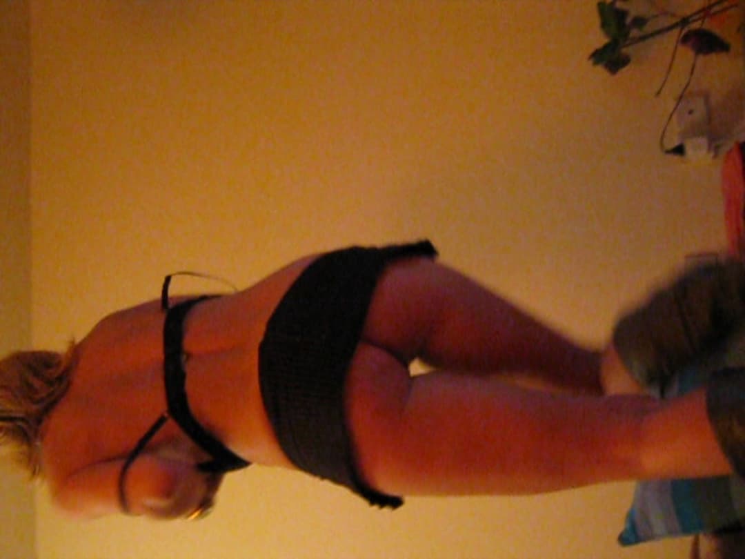 Horny teen blonde wife dancing hot