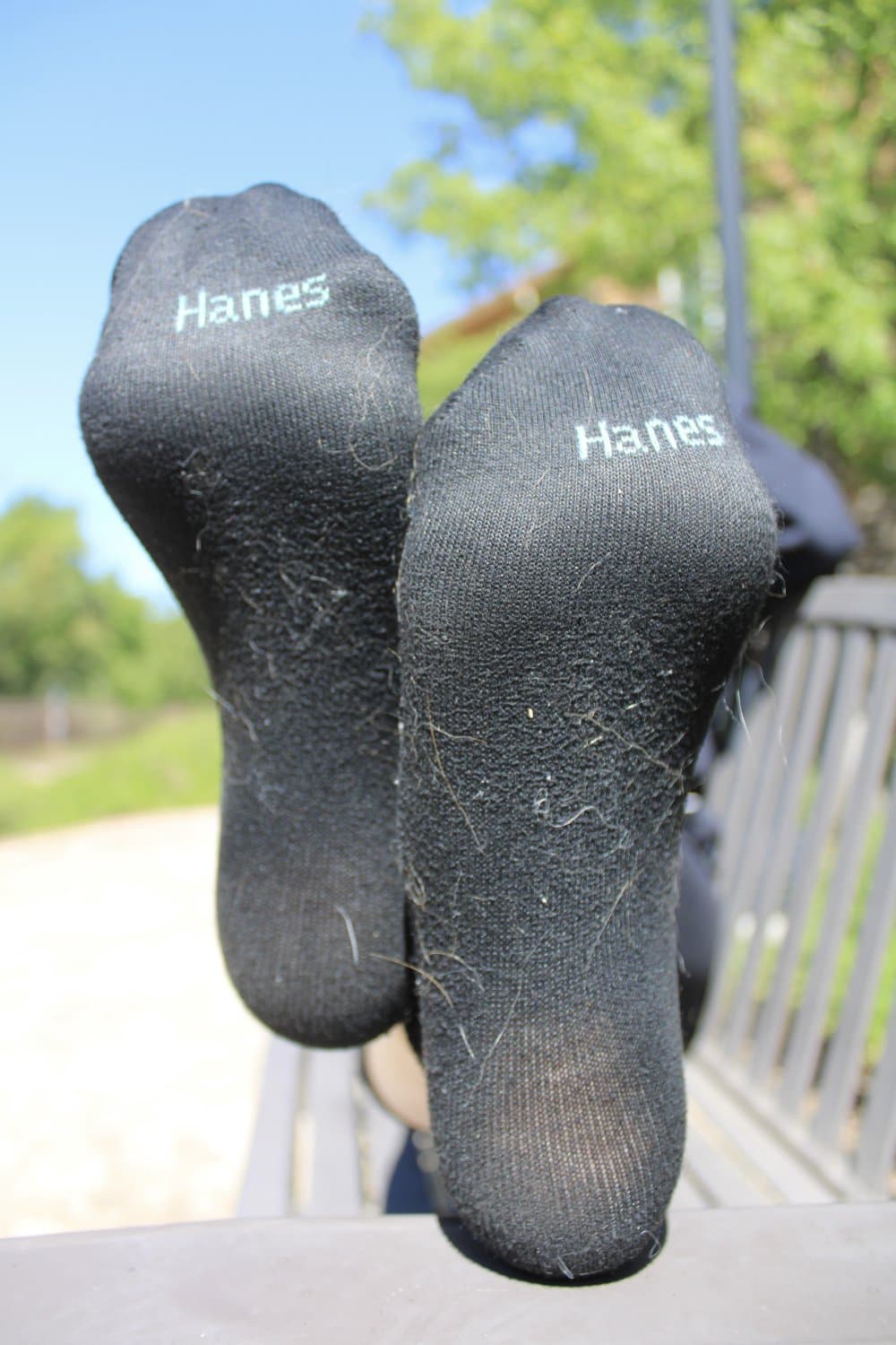 Big soles sock removal