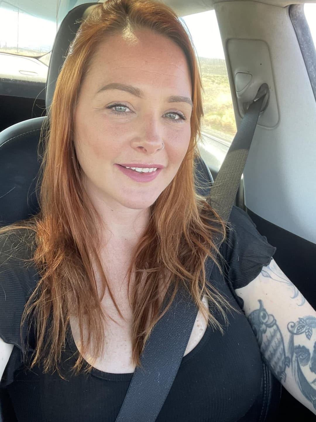 After winning the wet t-shirt contest, Erin got naked and masturbated on the G G W bus