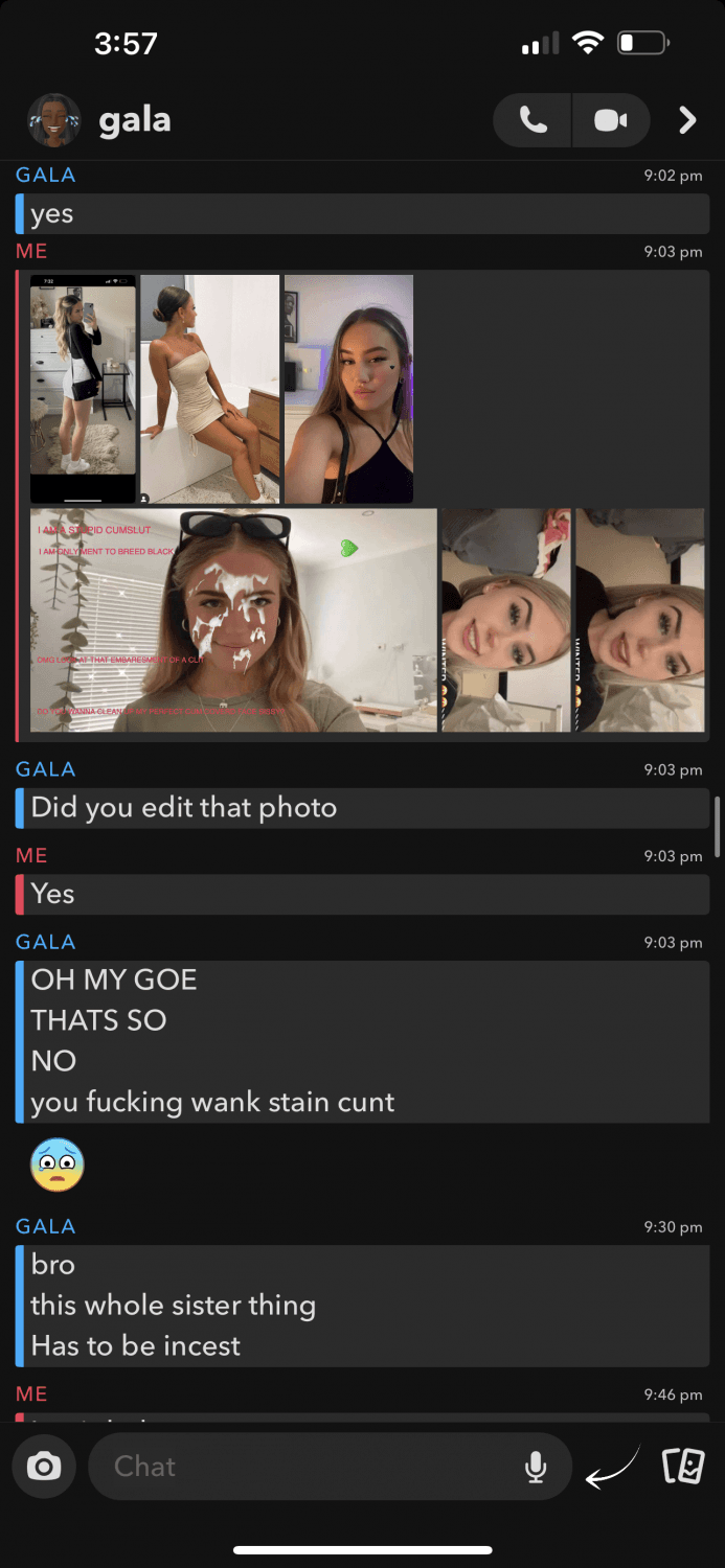 Click to view full size aussie wb chats w black goddess on snap