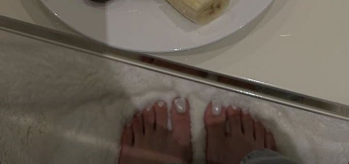 Sexy glamour feet pedicure woman