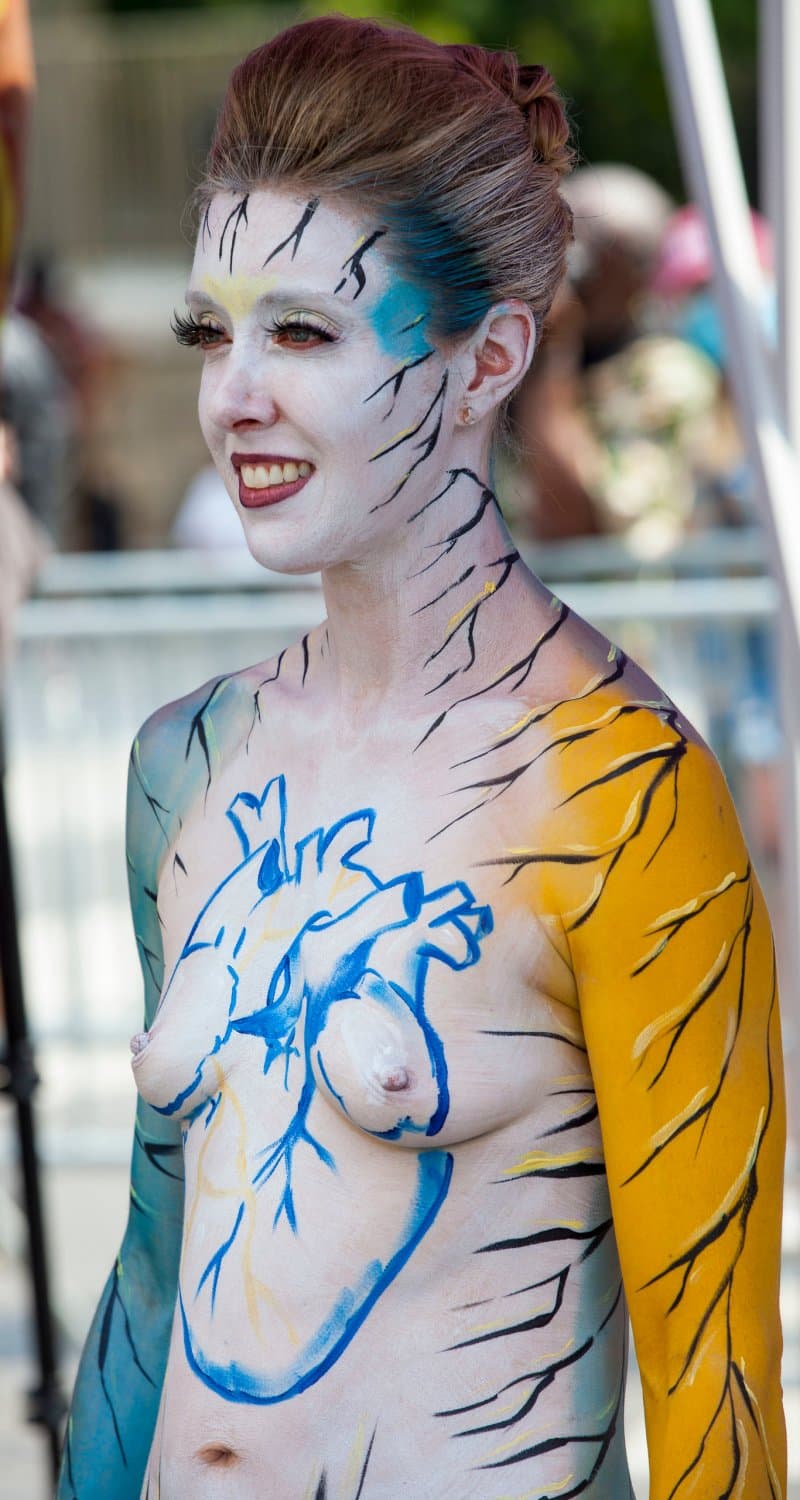 Body painting day in NYC
