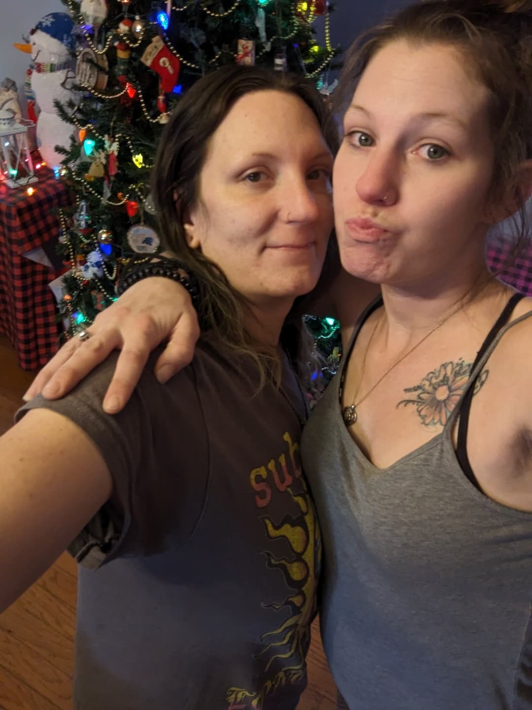 Click to view full size Sabrina has small saggy tits and a huge ugly pussy