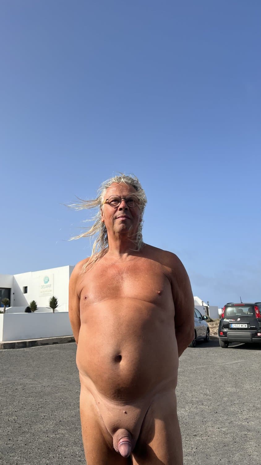 I myself naked indoors and outdoors