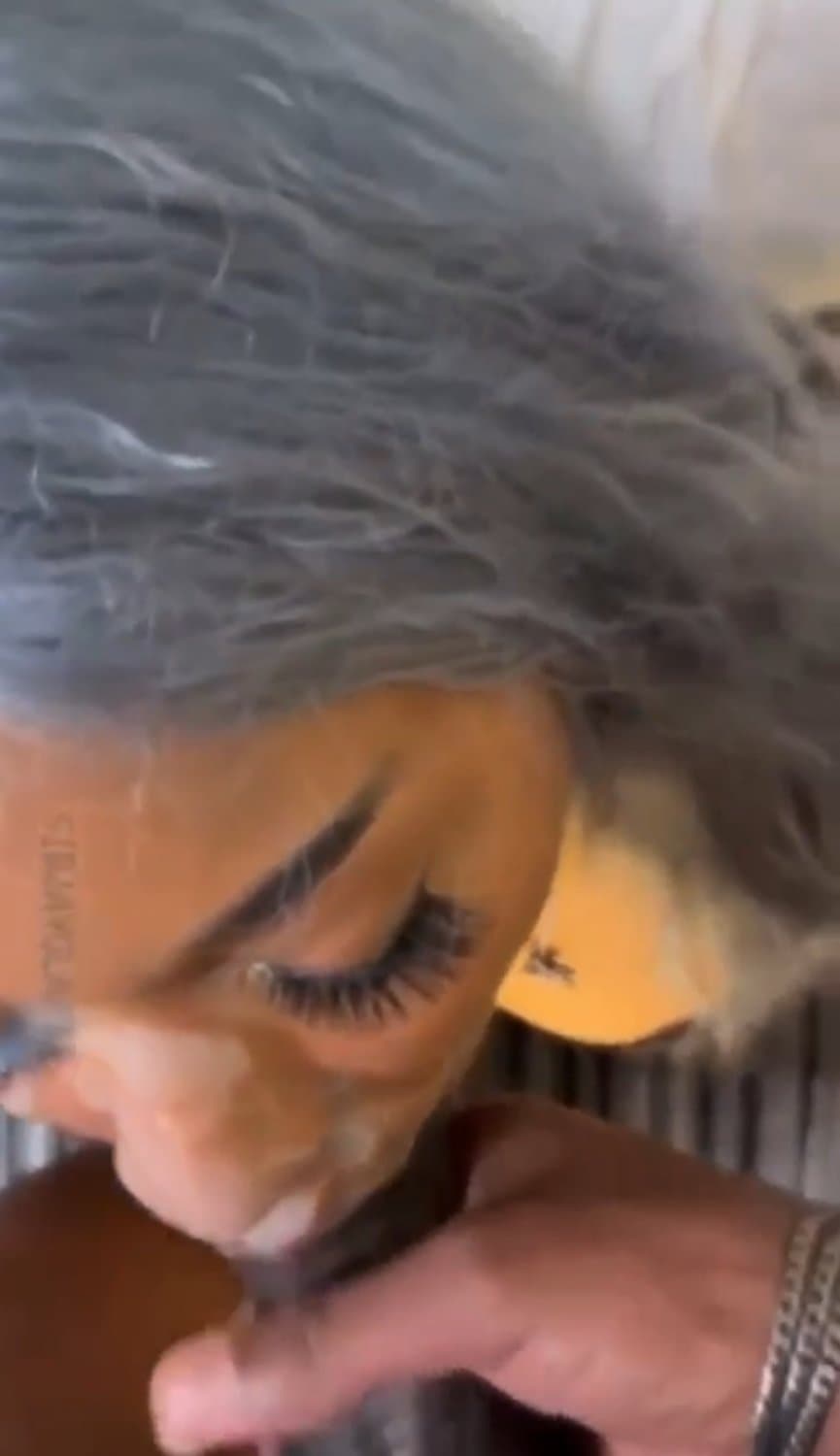 Click to view full size Cute Black Whore Face Covered In Cum?