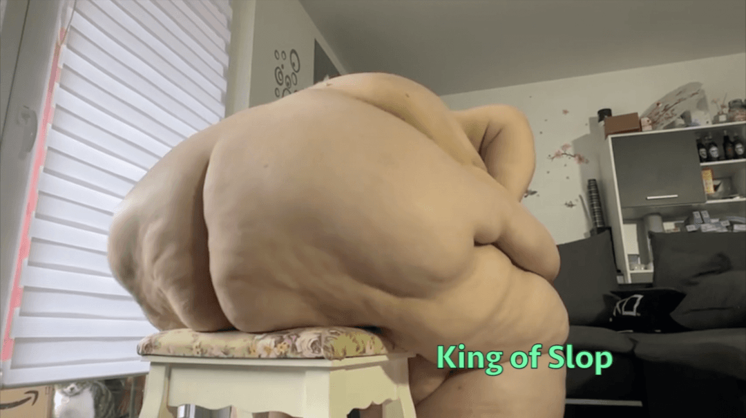 Immobile SSBBW With Sloppy Cellulite Ass