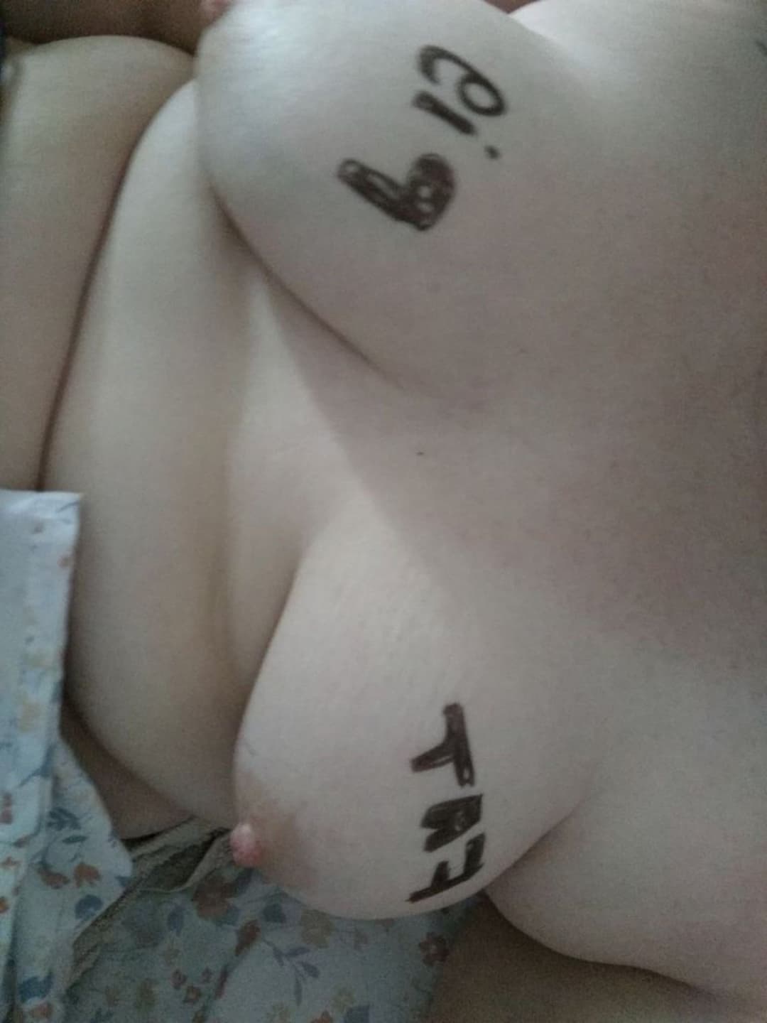 My fat piggy daughter whore she is my property even though she wrote free use pig she is mine