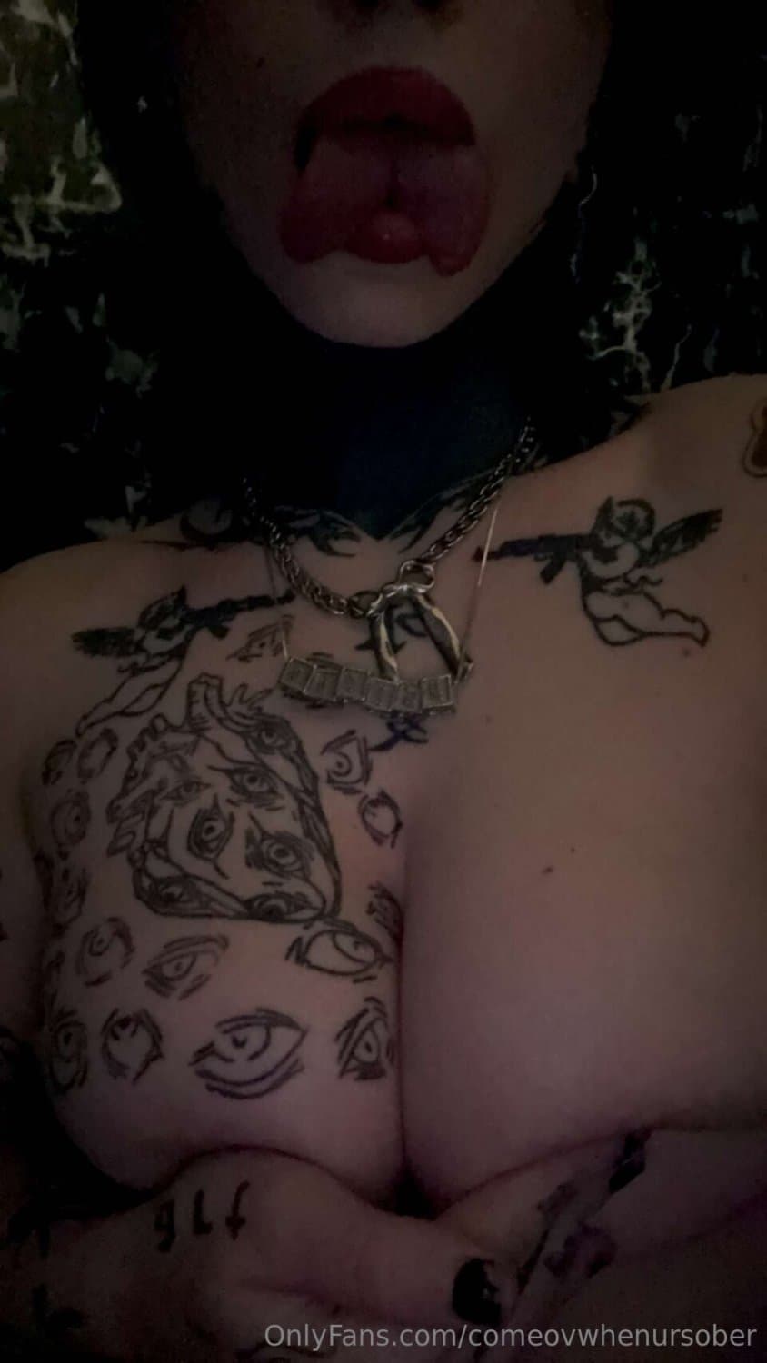 hot split tongue goth