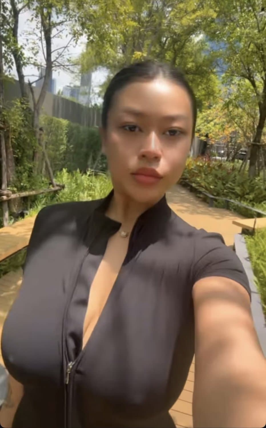 Fit Asian slut with big tits and hard nipples (gangbang hoe)