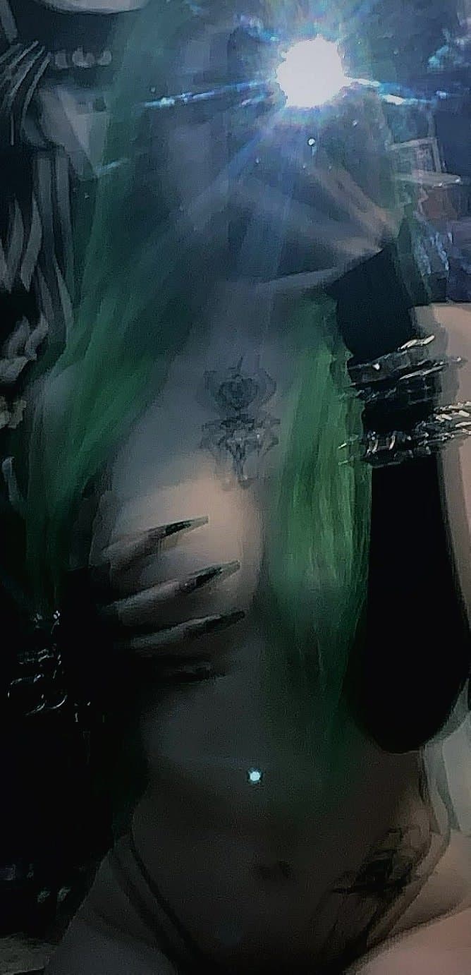 Not sorry For leaving a black lipstick on your cock