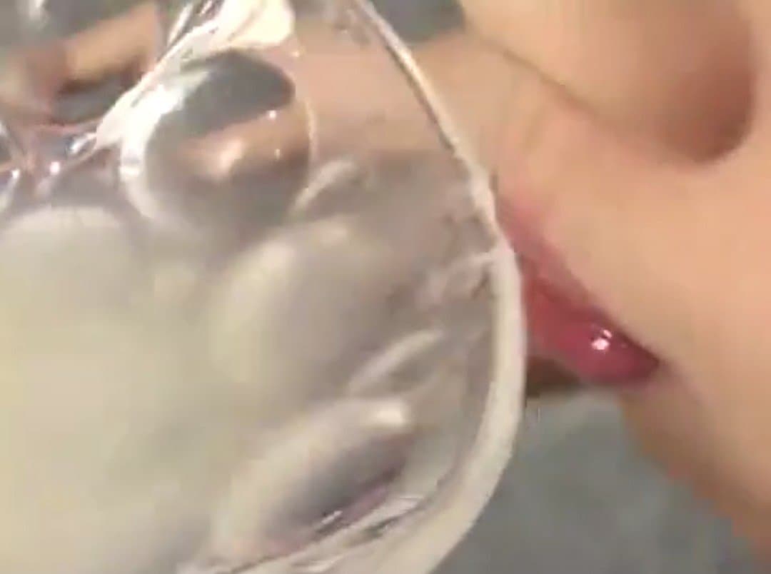 Click to view full size Amazing Super Bukkake Japanese Teen Proudly Drinks Cum From 157 Cum Donors in a Bowl