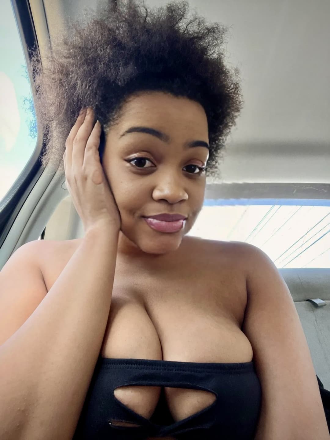 my ebony wife is thinking onlyfans but she thinks she not hot enough lets convince her in comments!!